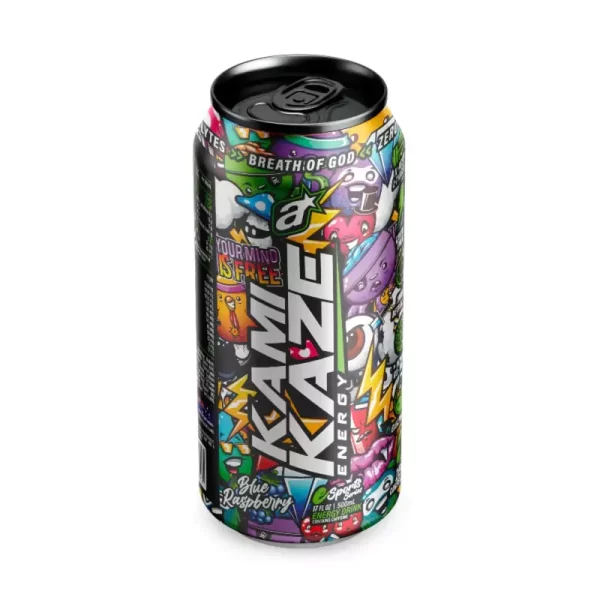 kamikaze energy blue raspberry drink