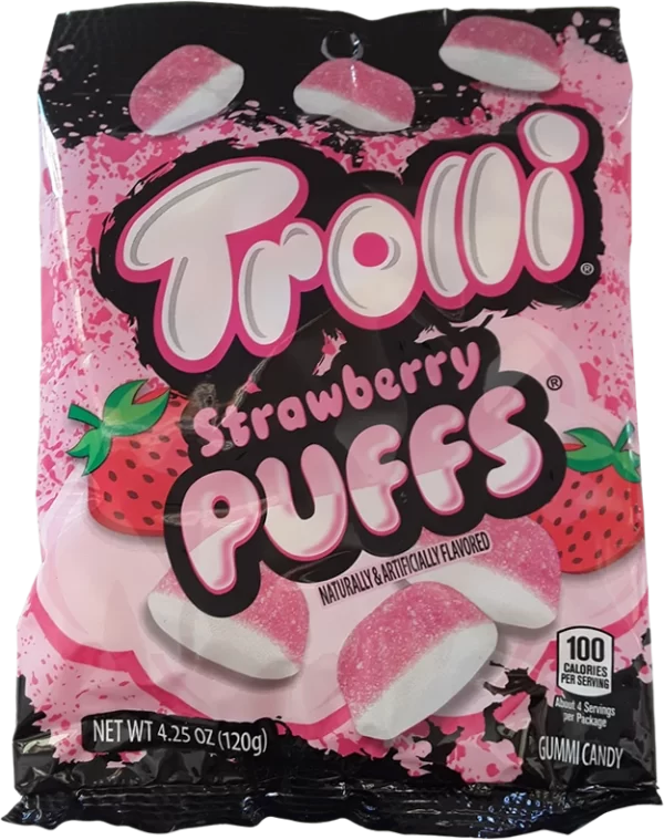 Trolli sour strawberry puffs