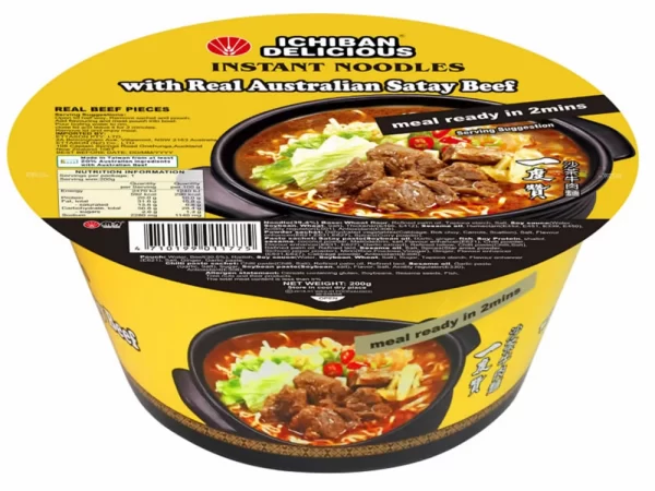 ichiban satay instant noodles