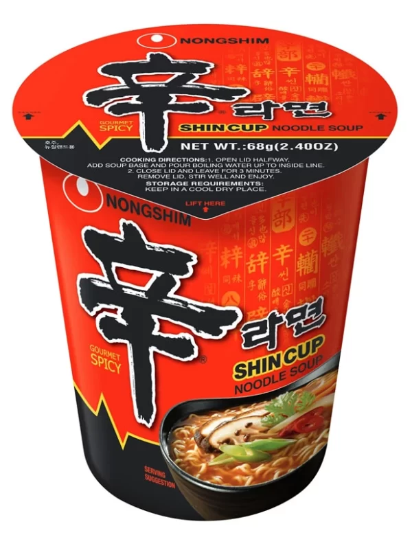 nongshim 68 gr shin cup noodle soup