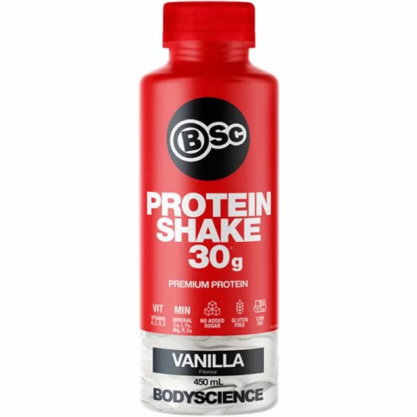 bsc protein shake vanilla drink