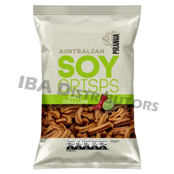 Piranha Soy Crisps Sweet Chilli Lime 100g