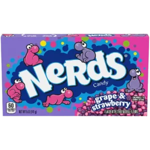 Wonka Nerds Staw/Grape Movie Box