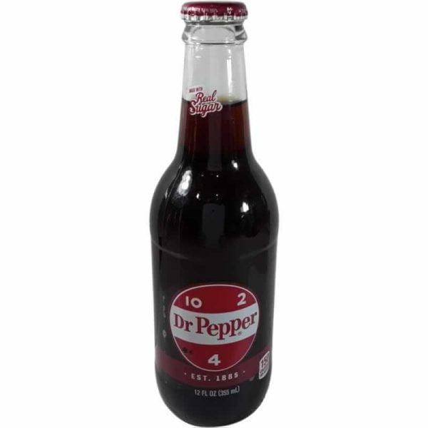 dr pepper retro glass drink