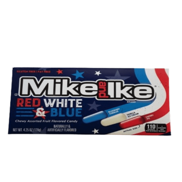 Mike & Ike Red White Blue