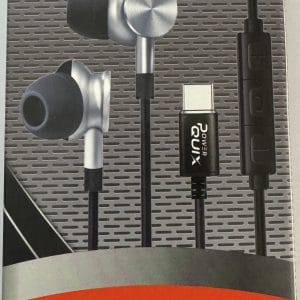 Power Quix Earphone Black 1.2m