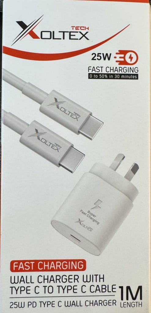 Xoltex Wall Charger type C to type C 1 mtr Cable