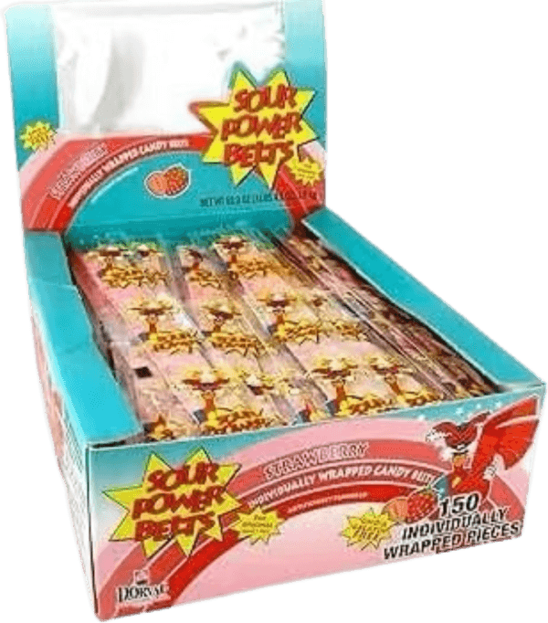 Sour power belts strawberry 150 pieces