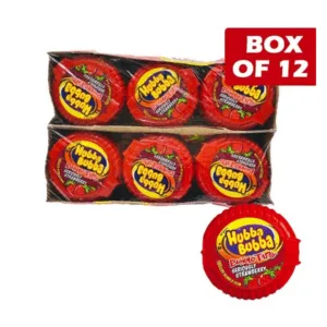 Hubba Bubba Bubble Tape Seriously Strawberry 56g * 12 Pack