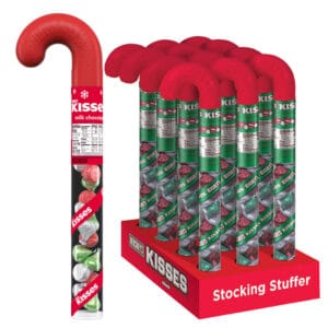 KISSES MILK CHOC CANES 63G each