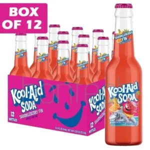 Kool-aid Glass Bottle - Sharkleberry 355ml * 12 Pack