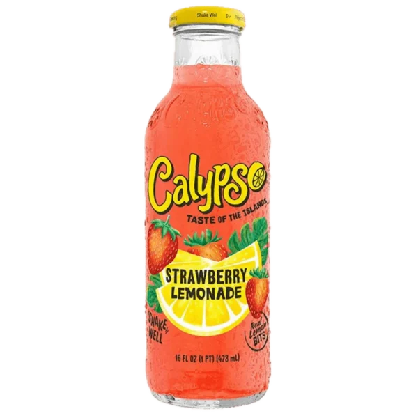 Calypso 473ml Glass Bottle Strawberry Lemonade * 12