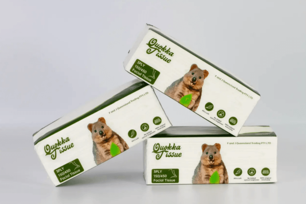 QUOKKA FACIAL TISSUES(SOFT PACK)3ply/150 x50