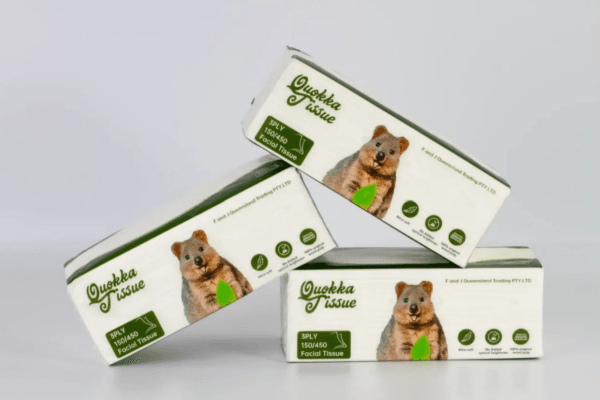 QUOKKA FACIAL TISSUES(SOFT PACK)3ply/150 x50