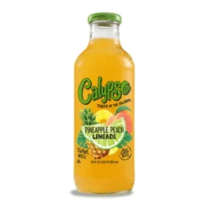 Calypso 473ml Glass Bottle Pineapple Peach 12