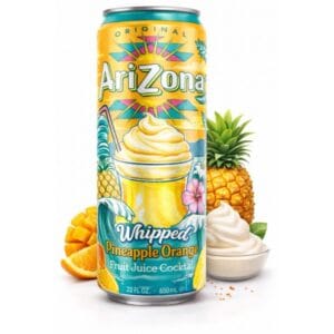 Arizona 650ml Can Whipped Pineapple Orange Fruit Juice * 24